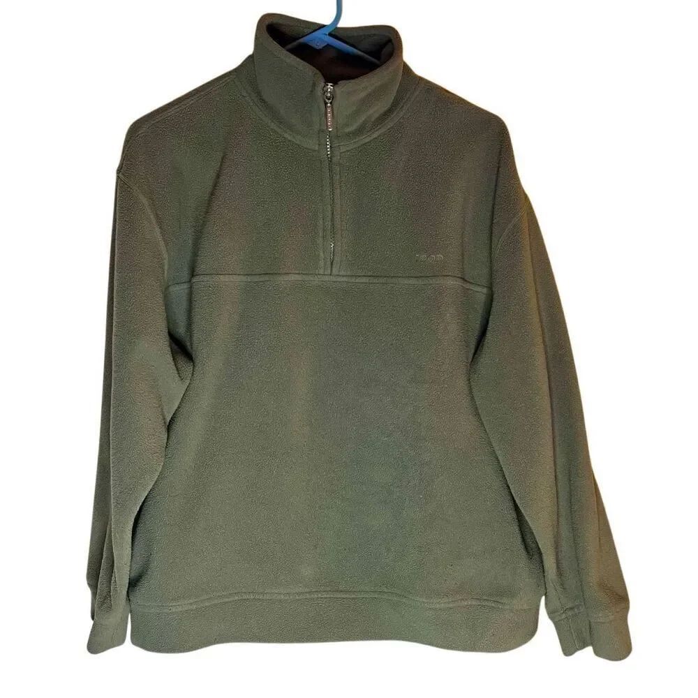 Izod Women’s 1/4 Zip Sage Green Jacket Size Large